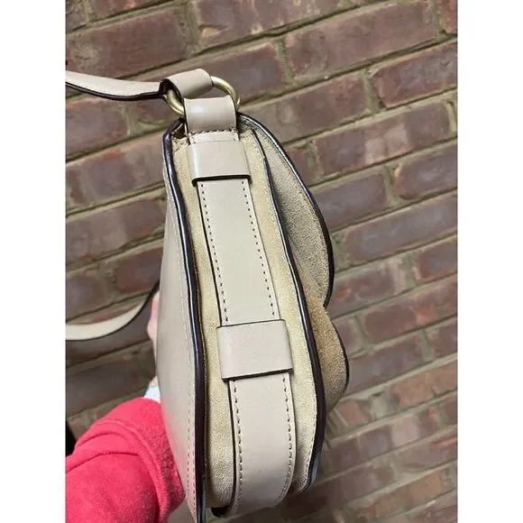 Michael Kors Dunn Suede Saddlebag Crossbody - Picture 5 of 10